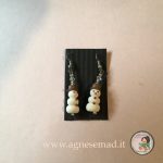 Pupazzo neve orecchini